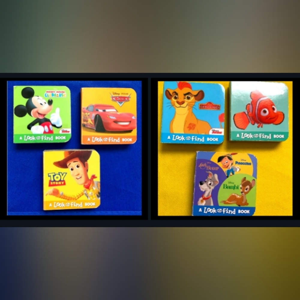 Disney ‘Look and Find’ - Little Board Books - Set of Six Chunky Books